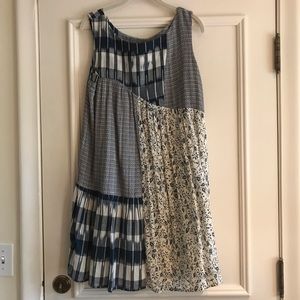 Anthropologie patchwork dress